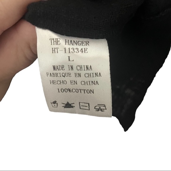 𝅺the Hanger Black Minimalist Off Shoulder Top - Picture 4 of 6